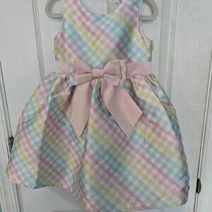 Lots of Love Easter Pastel Dress with Bow 3t